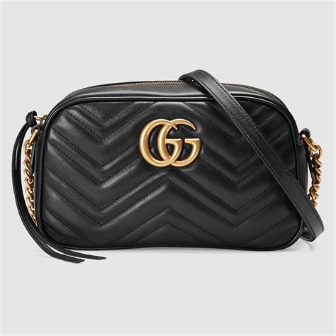 gucci gg marmont bag black|gucci marmont matelassé shoulder bag.